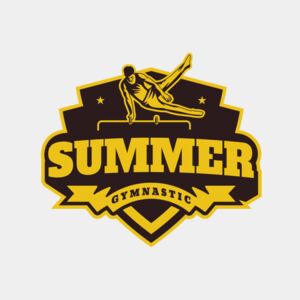 Summer Gymnastic logo template Thumbnail