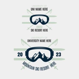 Ski Trip Front & Back Template A3 Thumbnail