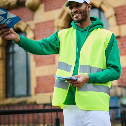 Pro hi-vis two-band easy print vest Thumbnail