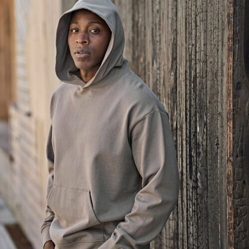 UNLABELED heavy loose-fit hooded sweatshirt (5162) Thumbnail