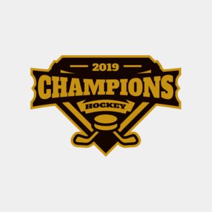Champions Hockey logo template Thumbnail