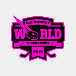 World Ice Hockey Tournament logo template Thumbnail