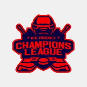 Champions League Ice Hockey logo template Thumbnail