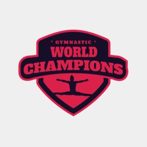 Gymnastic World Champions logo template Thumbnail