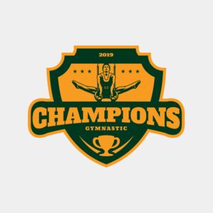 Champions Gymnastic logo template Thumbnail