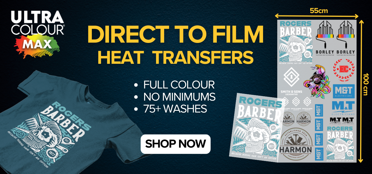 UltraColour Max DTF Heat Transfers