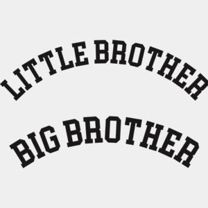 Little Brother & Big Brother T-Shirt Heat Transfer Print Thumbnail