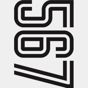 No. 5 6 7 230mm H Stripe Numbers Thumbnail