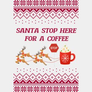 Cafe Coffee - Santa Stop Here Thumbnail