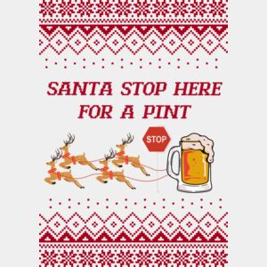 Pub Pint - Santa Stop Here Thumbnail