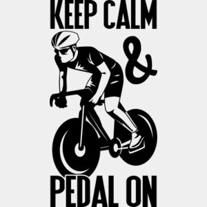 Keep Calm And Pedal On SVG Thumbnail